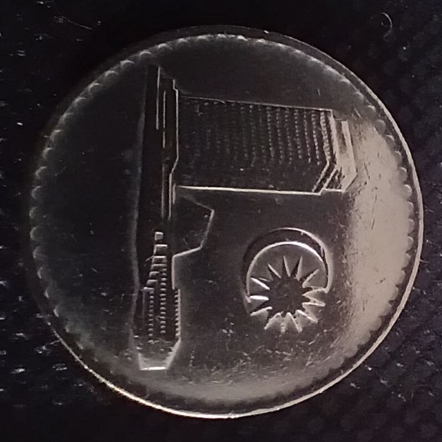Back side of Malaysia 20 Sen 1988 coin