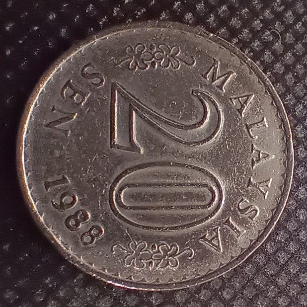 Additional view 1 of Malaysia 20 Sen 1988 coin
