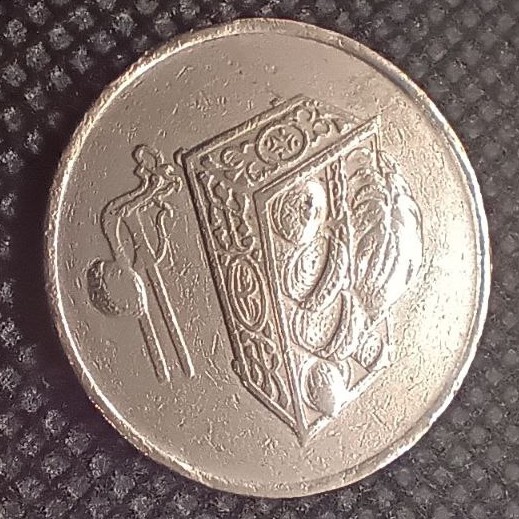 Front side of Malaysia 20 Sen 1993 coin