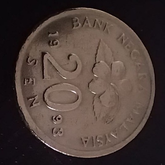 Additional view 2 of Malaysia 20 Sen 1993 coin