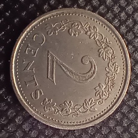 Additional view 1 of Malta 2 Cents 1972 coin