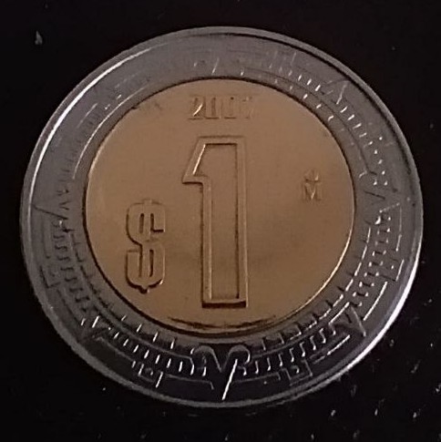 Additional view 2 of Mexico 1 Peso 2007 coin