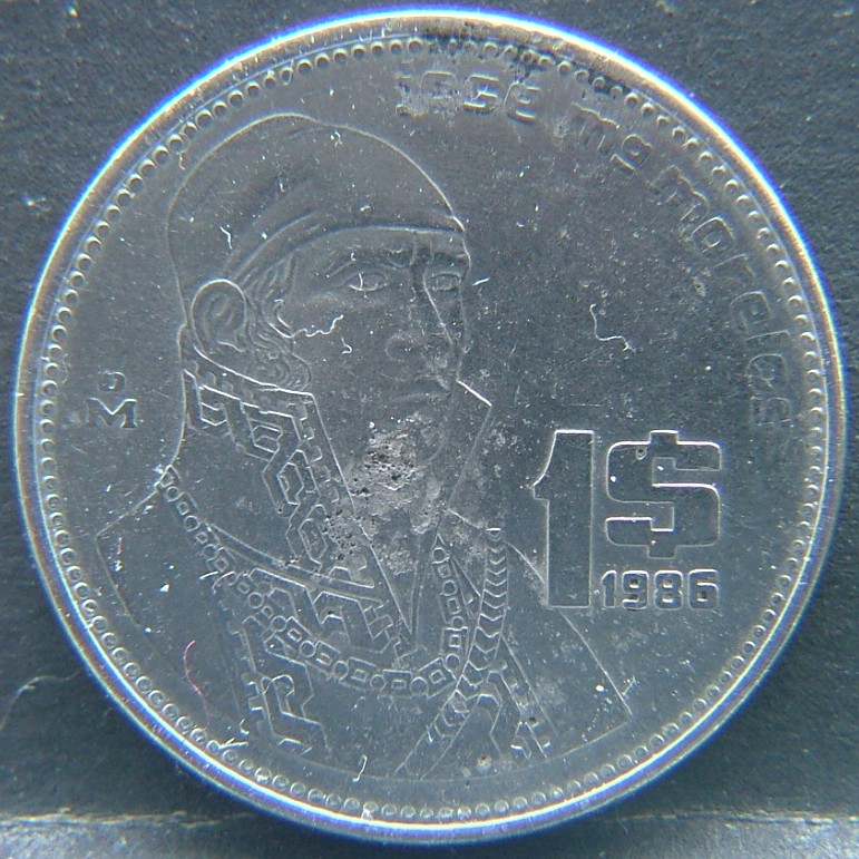 Additional view 1 of 🇲🇽 MEXICO – From Aztec Heritage to Modern Pesos 1 Peso  1986 object