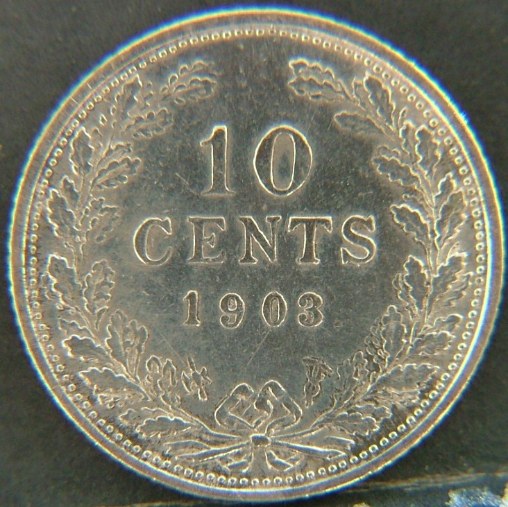 Additional view 1 of 🇳🇱 NETHERLANDS – Dutch Coin Tradition 10 Cents  1903 object