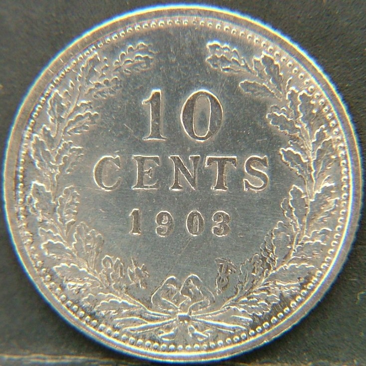 Additional view 2 of 🇳🇱 NETHERLANDS – Dutch Coin Tradition 10 Cents  1903 object