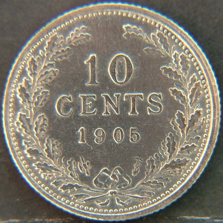 Additional view 1 of 🇳🇱 NETHERLANDS – Dutch Coin Tradition 10 Cents  1905 object