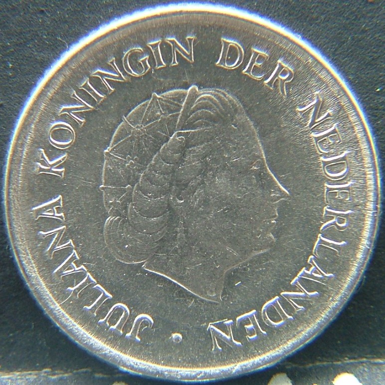 Front side of 🇳🇱 NETHERLANDS – Dutch Coin Tradition 25 Cents 1955 coin