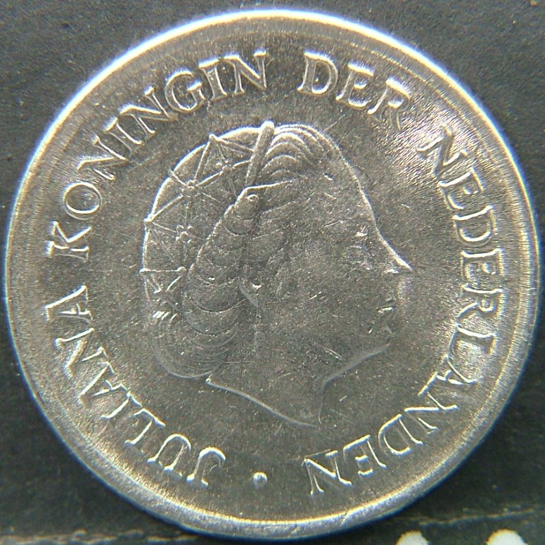 Back side of 🇳🇱 NETHERLANDS – Dutch Coin Tradition 25 Cents  1955 object