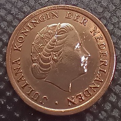 Front side of Netherlands 1 Cent 1970 coin