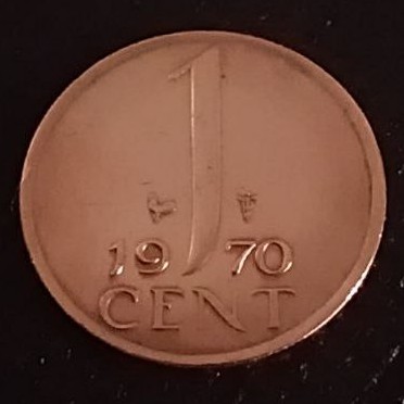 Additional view 2 of Netherlands 1 Cent 1970 coin