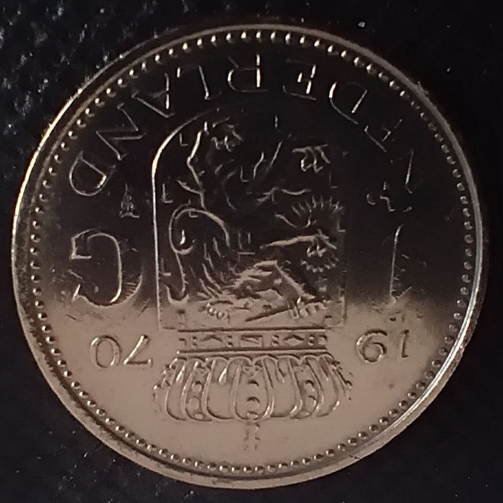 Additional view 2 of Netherlands 1 Gulden 1970 coin