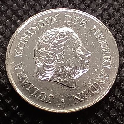 Front side of Netherlands 25 Cent 1971 coin