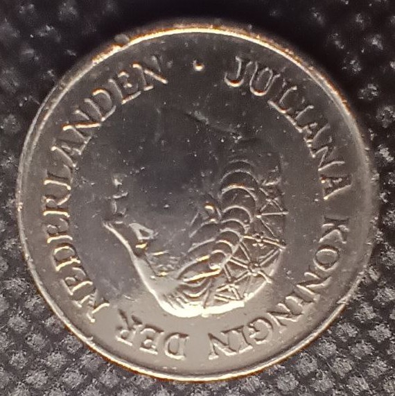 Front side of Netherlands 25 Cent 1971 coin