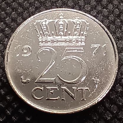 Additional view 1 of Netherlands 25 Cent 1971 coin