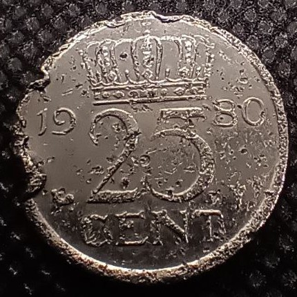 Additional view 1 of Netherlands 25 Cent 1980 coin