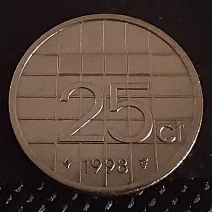 Additional view 2 of Netherlands 25 Cent 1998 coin