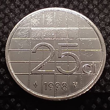 Additional view 1 of Netherlands 25 Cent 1998 coin