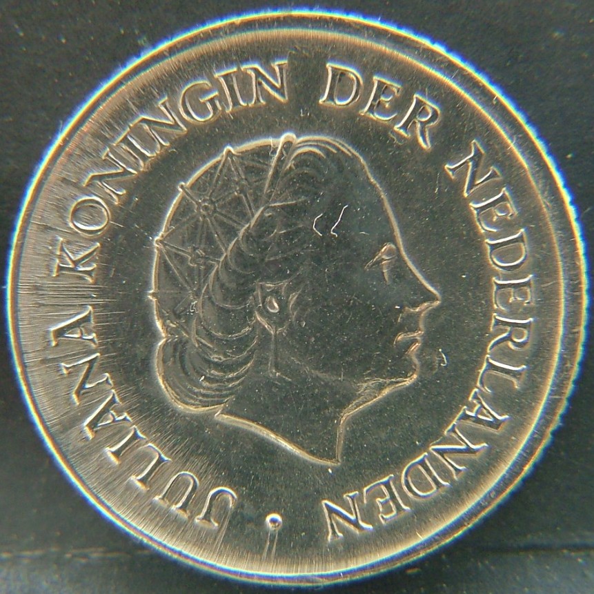 Front side of 🇳🇱 NETHERLANDS – Dutch Coin Tradition 25 Cent 1965 coin