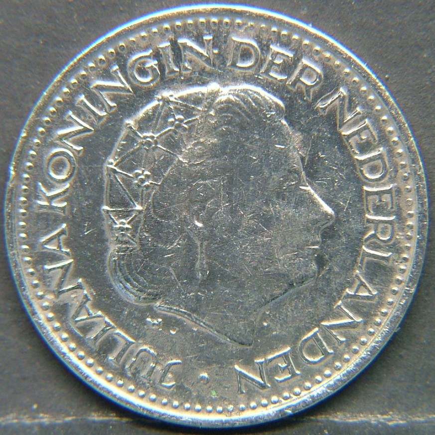 Back side of 🇳🇱 NETHERLANDS – Dutch Coin Tradition 1 Gulden  1970 object