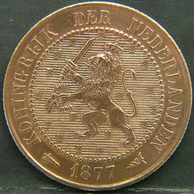 Back side of 🇳🇱 NETHERLANDS – Dutch Coin Tradition 2 1/2 Cents  1877 object