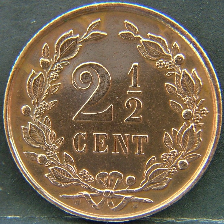 Additional view 1 of 🇳🇱 NETHERLANDS – Dutch Coin Tradition 2 1/2 Cents  1877 object