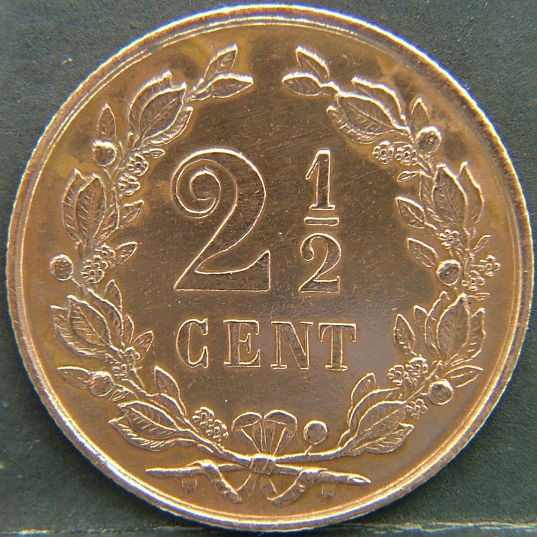 Additional view 2 of 🇳🇱 NETHERLANDS – Dutch Coin Tradition 2 1/2 Cents  1877 object