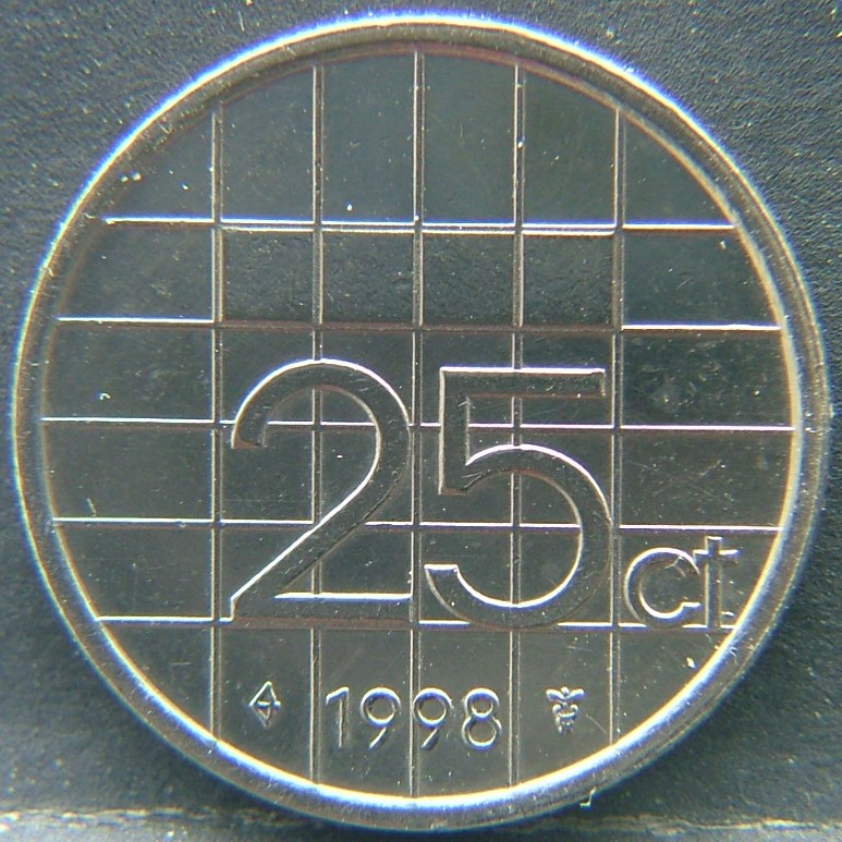 Additional view 1 of 🇳🇱 NETHERLANDS – Dutch Coin Tradition 25 Cent 1998 coin