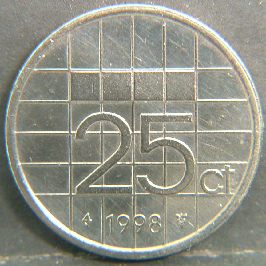 Additional view 2 of 🇳🇱 NETHERLANDS – Dutch Coin Tradition 25 Cent 1998 coin