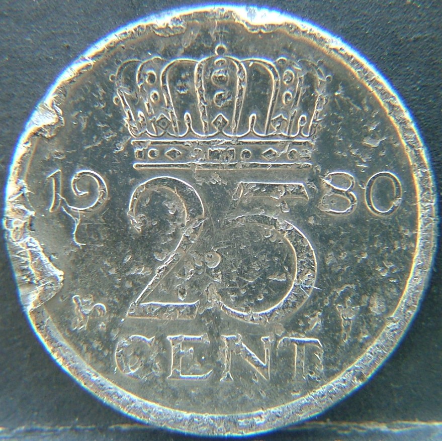 Additional view 1 of 🇳🇱 NETHERLANDS – Dutch Coin Tradition 25 Cent  1980 object