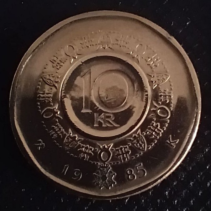 Additional view 2 of Norway 10 Kron 1985 coin