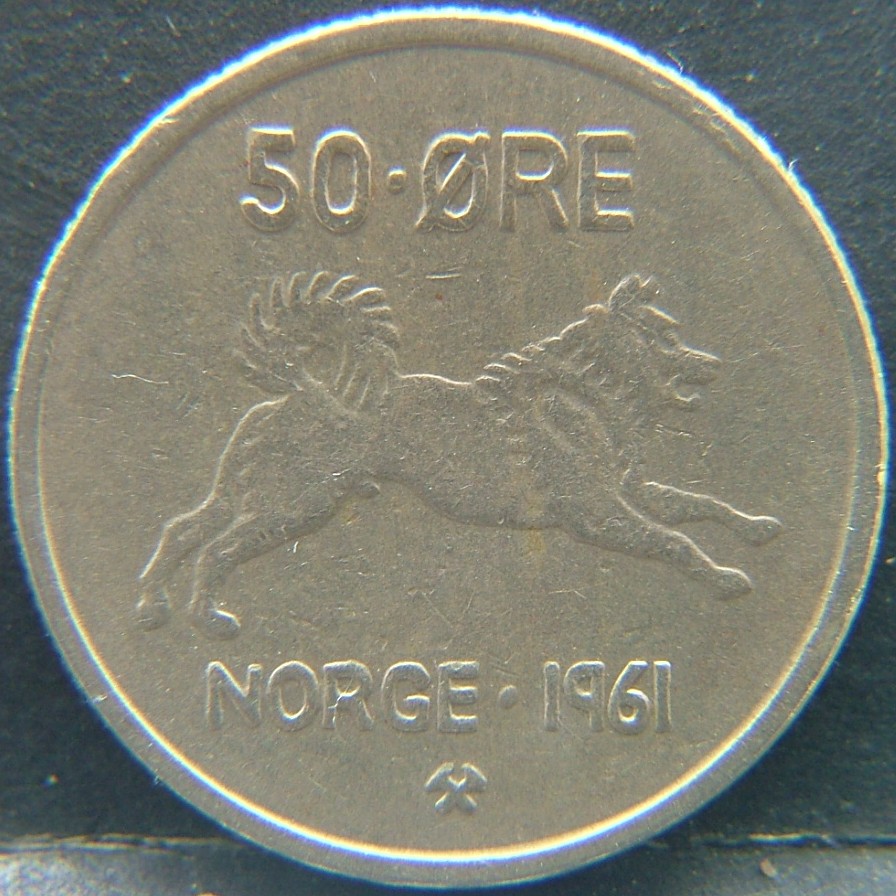 Additional view 1 of 🇳🇴 NORWAY – Scandinavian Coin Craft 50 Ore  1961 object