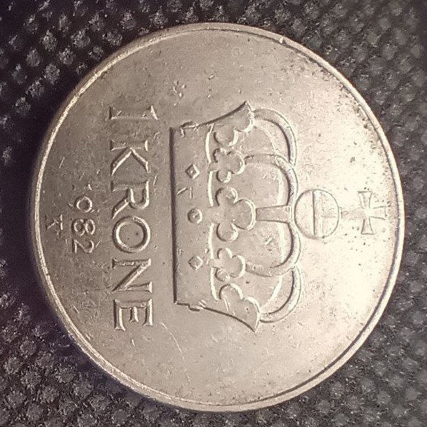 Additional view 1 of Norway 1 Krone 1982 coin