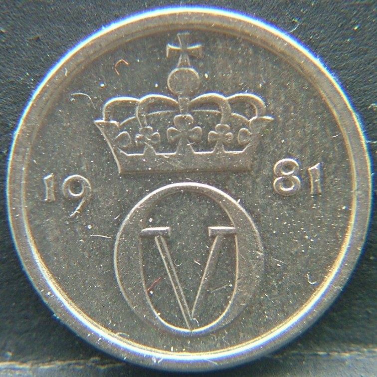 Front side of 🇳🇴 NORWAY – Scandinavian Coin Craft 10 Ore 1981 coin