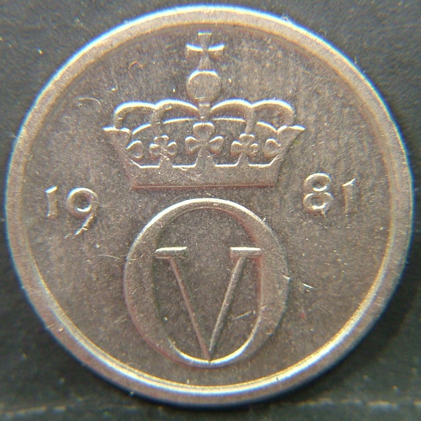 Back side of 🇳🇴 NORWAY – Scandinavian Coin Craft 10 Ore 1981 coin