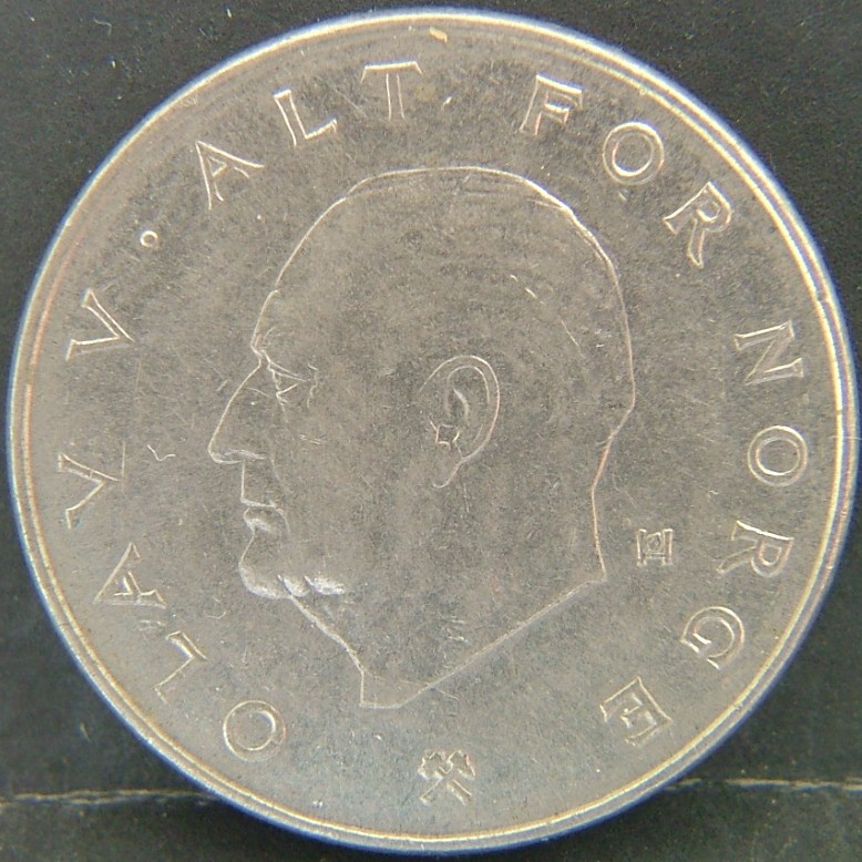 Back side of 🇳🇴 NORWAY – Scandinavian Coin Craft 1 Krone 1982 coin