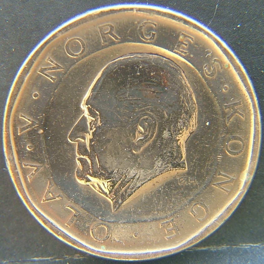 Front side of 🇳🇴 NORWAY – Scandinavian Coin Craft 10 Kroner 1985 coin