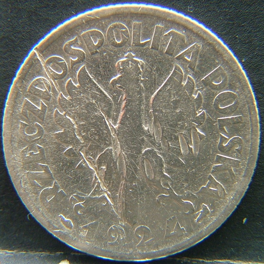Front side of 🇵🇱 POLAND – Zloty of Resistance and Rebirth 1 Zloty 1924 coin