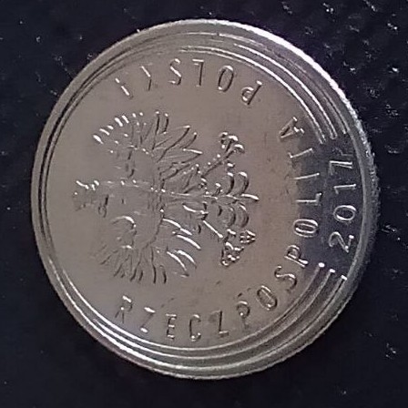 Back side of Poland 20 Grozcy 2017 coin