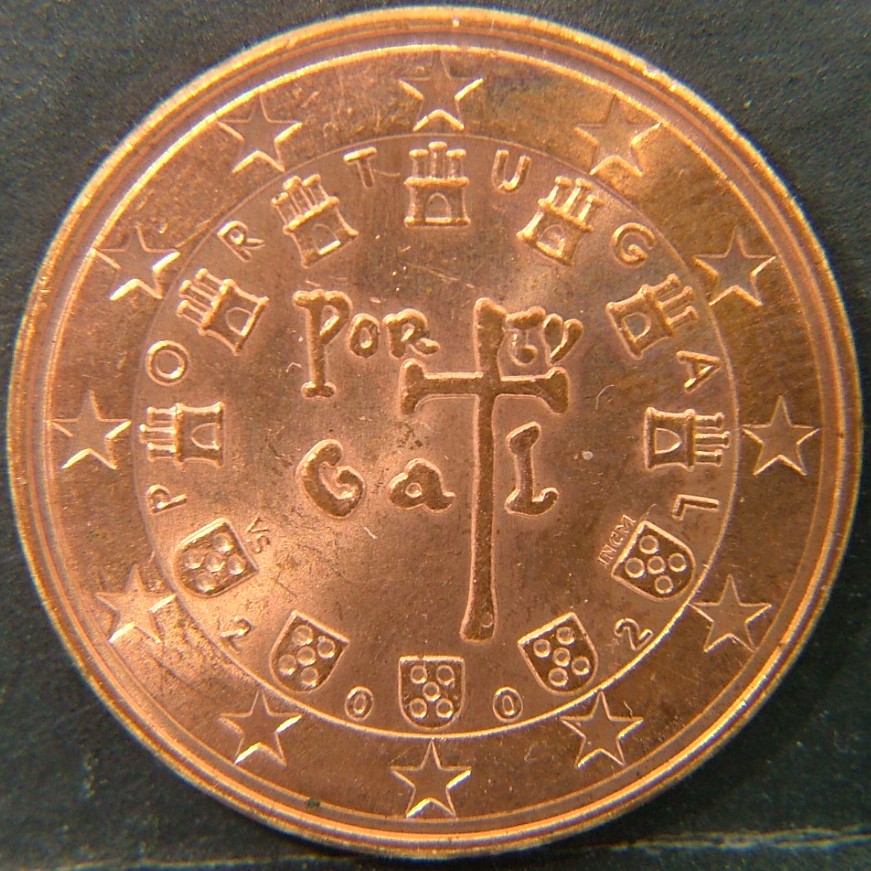 Back side of 🇵🇹 PORTUGAL – From Escudo to Euro 5 Cents  2002 object