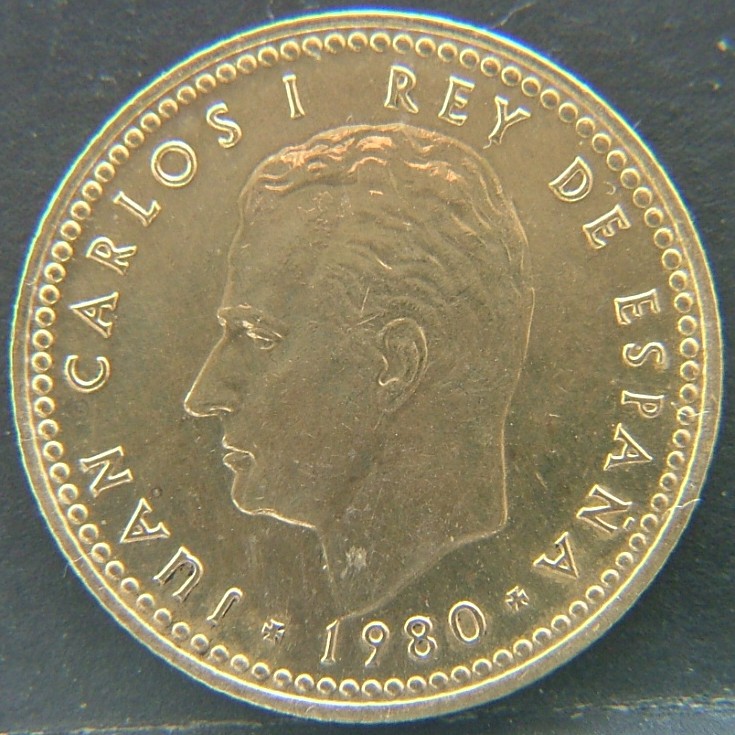 Front side of 🇪🇸 SPAIN – From Peseta to Euro Peseta "82" 1980 coin