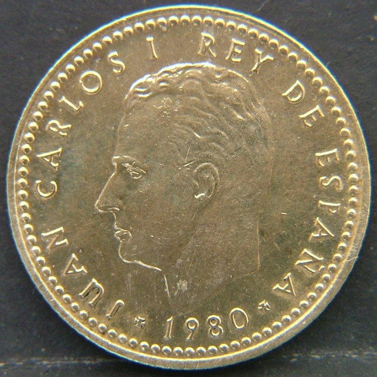 Back side of 🇪🇸 SPAIN – From Peseta to Euro Peseta "82" 1980 coin
