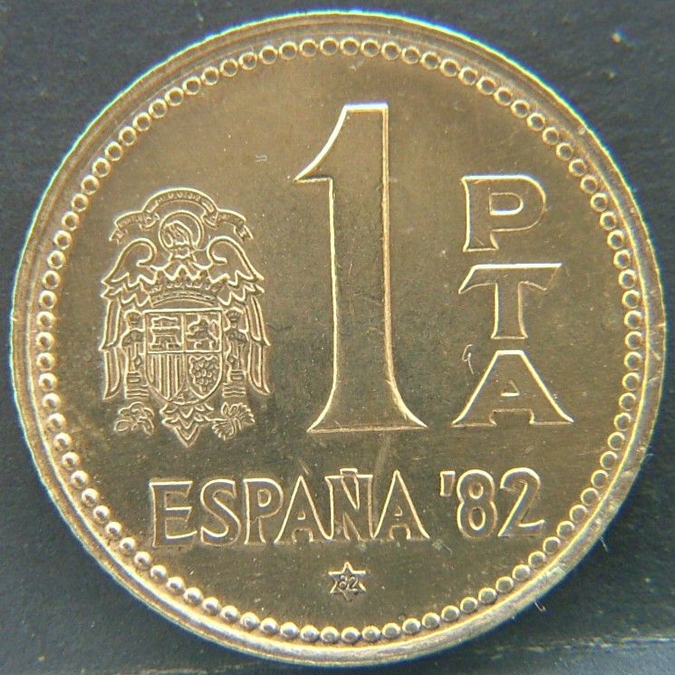 Additional view 1 of 🇪🇸 SPAIN – From Peseta to Euro Peseta "82" 1980 coin