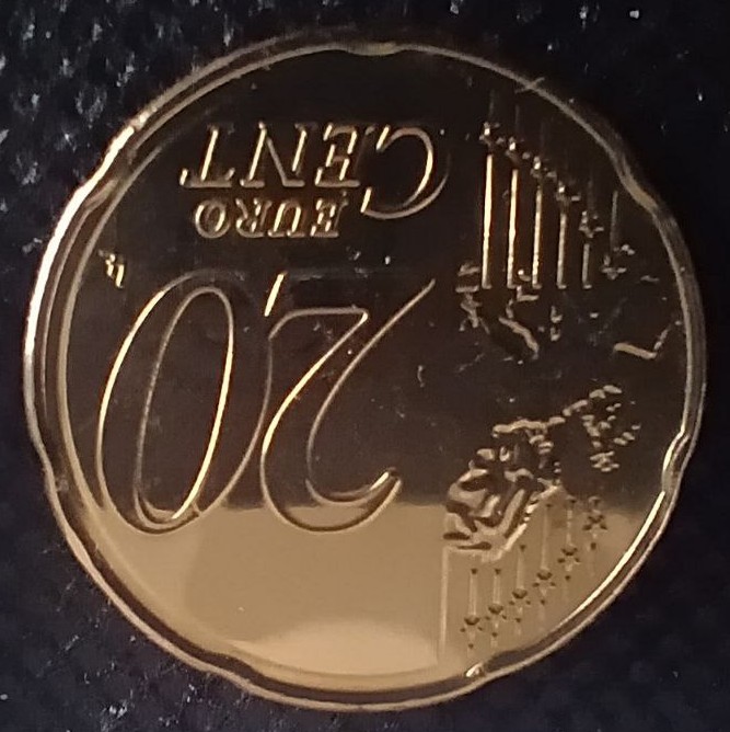 Additional view 1 of Spain 20 Cent 2023 coin