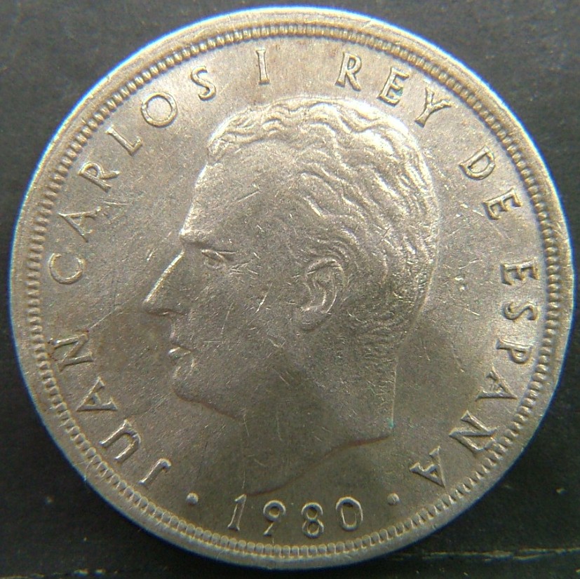 Back side of 🇪🇸 SPAIN – From Peseta to Euro 5 Pesetas "81" 1980 coin