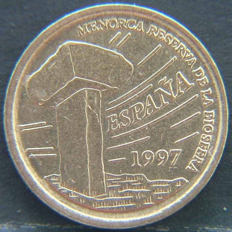 Front side of 🇪🇸 SPAIN – From Peseta to Euro 5 Pesetas 1997 coin