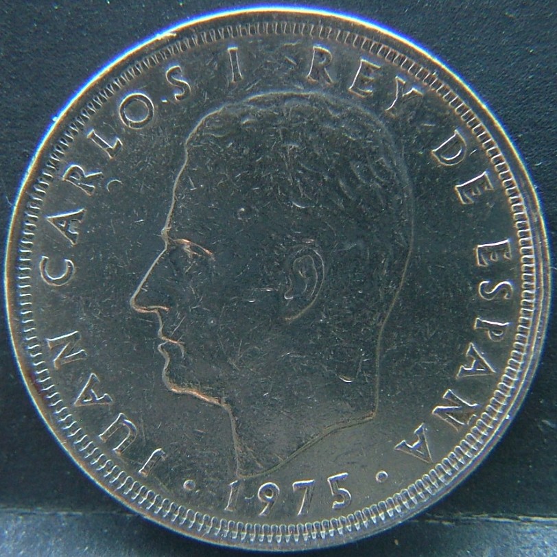 Front side of 🇪🇸 SPAIN – From Peseta to Euro 25 Pesetas "80" 1975 coin