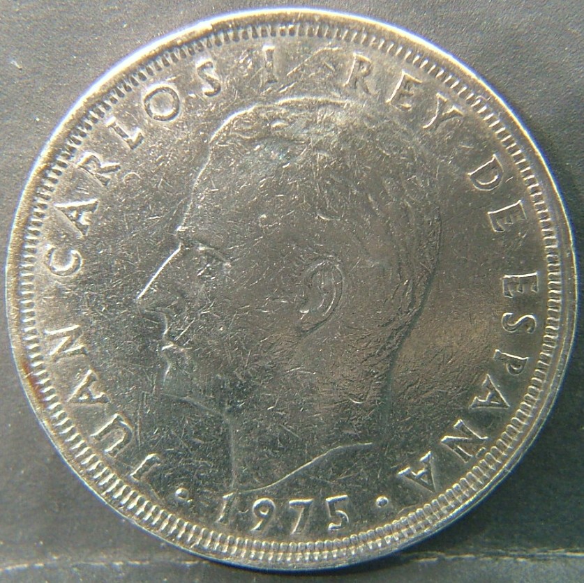 Back side of 🇪🇸 SPAIN – From Peseta to Euro 25 Pesetas "80"  1975 object