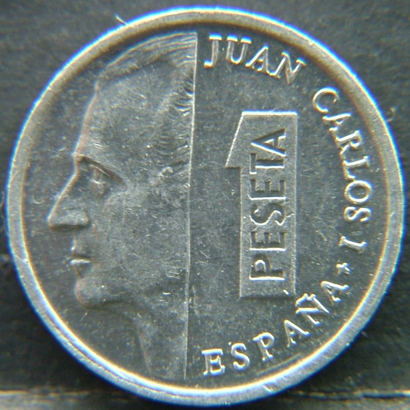 Front side of 🇪🇸 SPAIN – From Peseta to Euro 1 Peseta 1992 coin