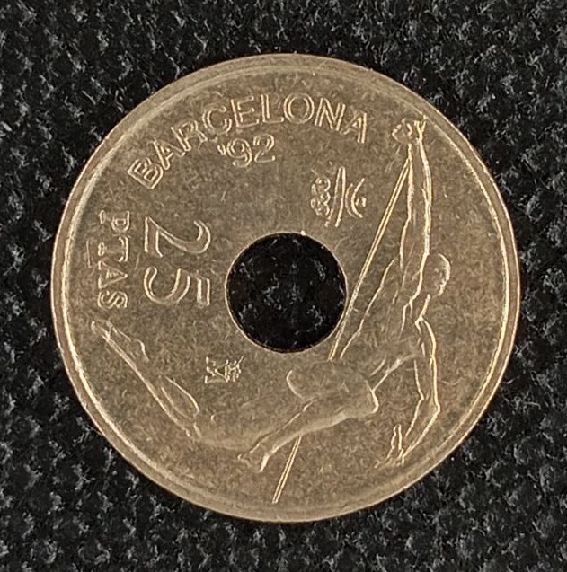 Additional view 2 of Spain 25 Pesetas 1991 coin