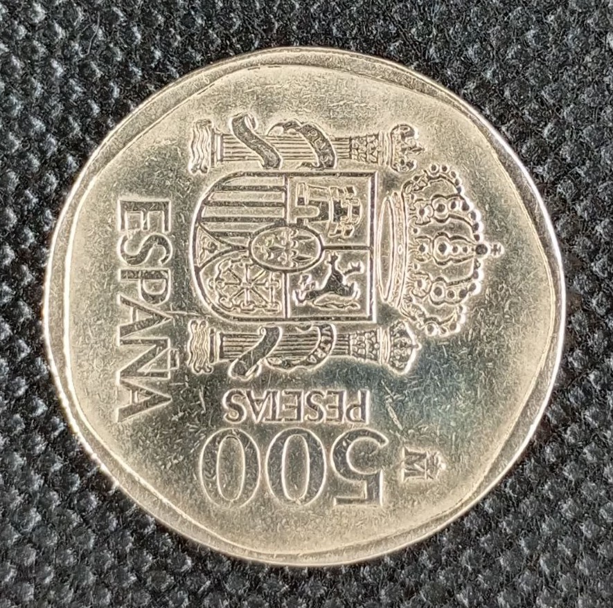 Additional view 2 of Spain 500 Pesetas 1990 coin